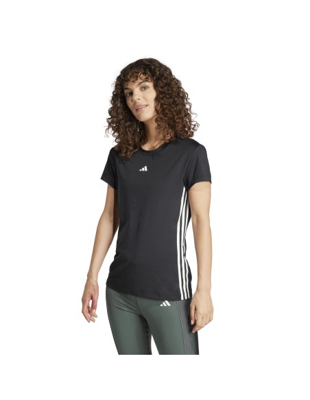 Camiseta manga corta Adidas-HYGLM T-IM8779 NEGRO-MUJER