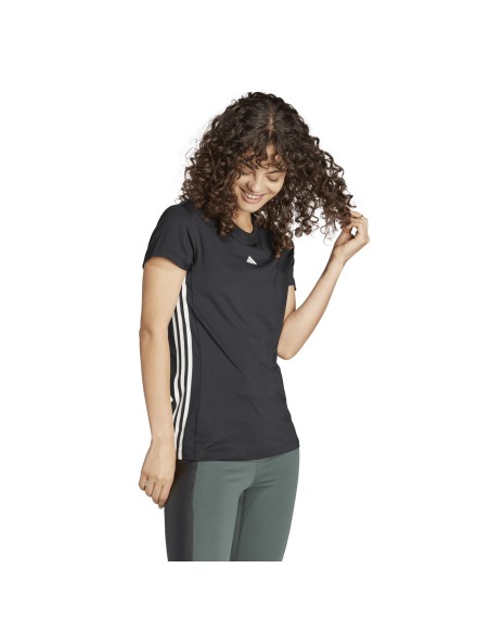 Camiseta manga corta Adidas-HYGLM T-IM8779 NEGRO-MUJER