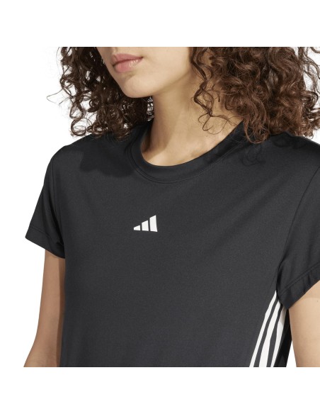 Camiseta manga corta Adidas-HYGLM T-IM8779 NEGRO-MUJER