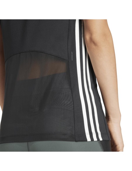 Camiseta manga corta Adidas-HYGLM T-IM8779 NEGRO-MUJER