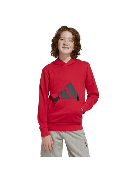 Sudadera Adidas-J BL FT HD 280-JE1389  ROJO -UNISEX JUNIOR