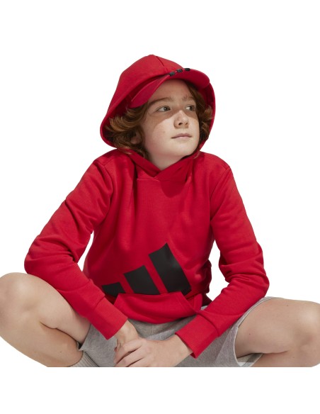 Sudadera Adidas-J BL FT HD 280-JE1389  ROJO -UNISEX JUNIOR