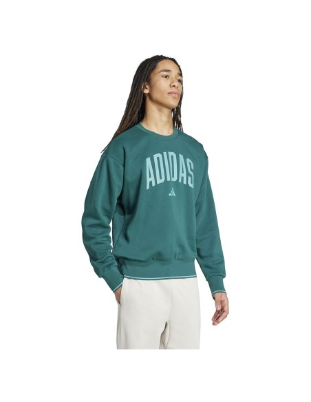 Sudadera ADIDAS M COLLEGIATE SW-JM1733-VERDE-HOMBRE