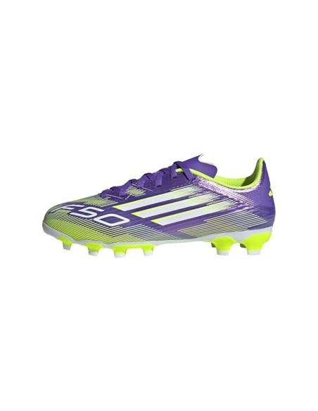 Bota de Futbol ADIDAS F50 LEAGUE MG J-JH7752-GRIS CLARO de UNISEX JUNIOR