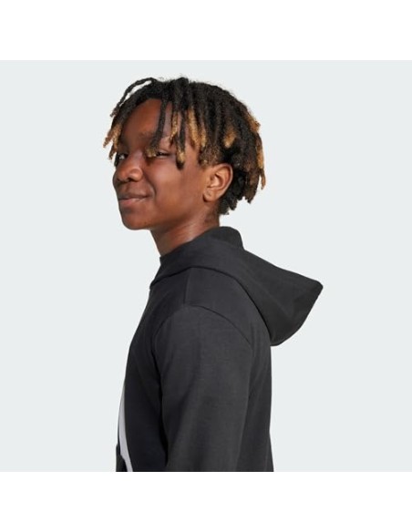 Sudadera Adidas-J BL FT HD 280-JC9667 NEGRO-UNISEX JUNIOR