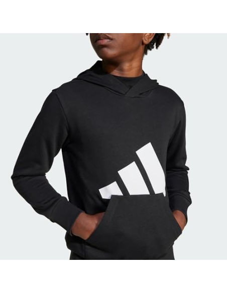 Sudadera Adidas-J BL FT HD 280-JC9667 NEGRO-UNISEX JUNIOR