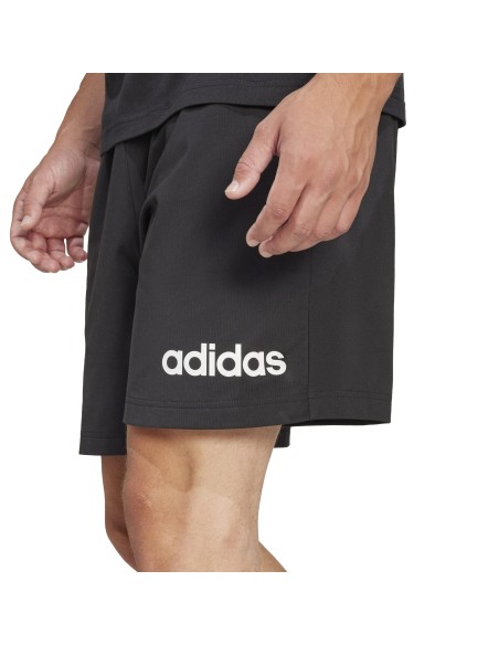 Pantalón corto Adidas-M LIN SJ SHO-JE9012 NEGRO-HOMBRE