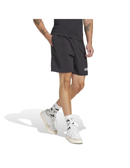Pantalón corto Adidas-M LIN SJ SHO-JE9012 NEGRO-HOMBRE