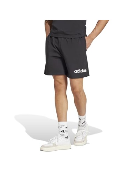 Pantalón corto Adidas-M LIN SJ SHO-JE9012 NEGRO-HOMBRE