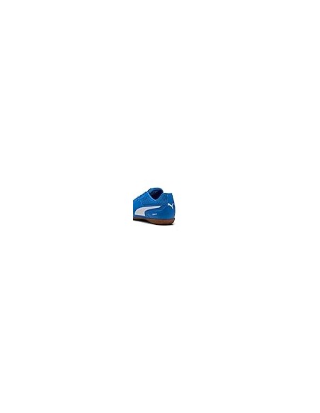ZAPATILLAS DE FÚTBOL SALA PUMA TRUCO III JR AZUL-BLANCO