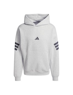 Sudadera Adidas-M FI 3S HD-JD4847 GRIS-HOMBRE