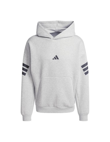 Sudadera Adidas-M FI 3S HD-JD4847 GRIS-HOMBRE