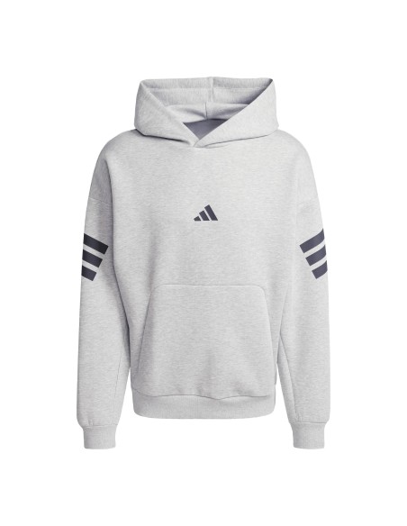 Sudadera Adidas-M FI 3S HD-JD4847 GRIS-HOMBRE