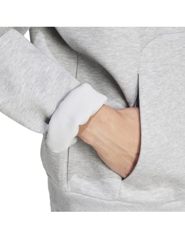 Sudadera Adidas-M FI 3S HD-JD4847 GRIS-HOMBRE