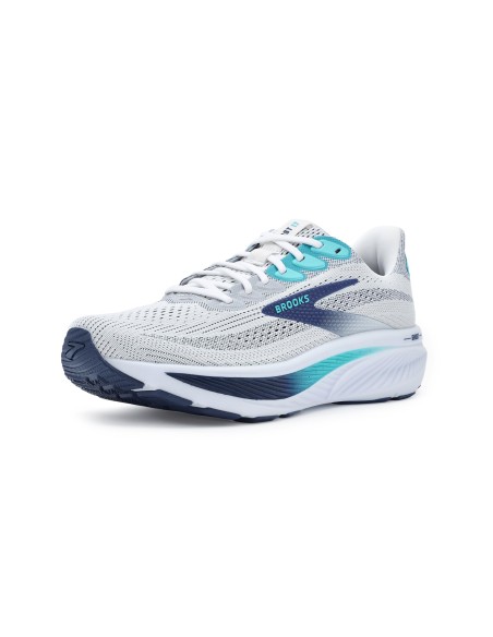 BROOKS GHOST 17 HOMBRE WHITE BLUE