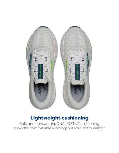 BROOKS REVEL MAX MEN WHITE/GREEN