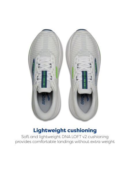 BROOKS REVEL MAX MEN WHITE/GREEN