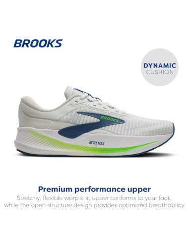 BROOKS REVEL MAX MEN WHITE/GREEN