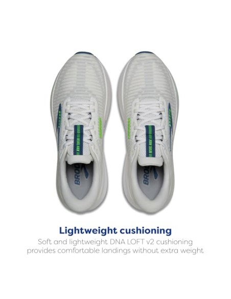 BROOKS REVEL MAX MEN WHITE/GREEN