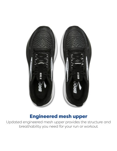 BROOKS REVEL 8 WOMAN BLACK/WHITE