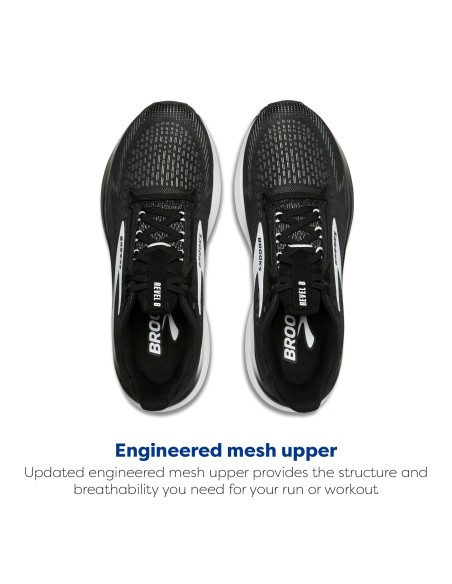 BROOKS REVEL 8 WOMAN BLACK/WHITE
