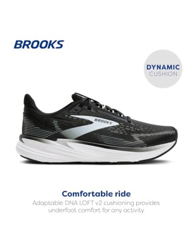 BROOKS REVEL 8 WOMAN BLACK/WHITE
