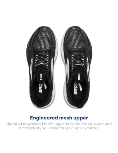 BROOKS REVEL 8 WOMAN BLACK/WHITE