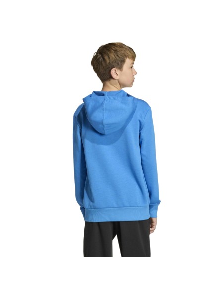 SUDADERA AZUL LOGO ADIDAS NIÑO