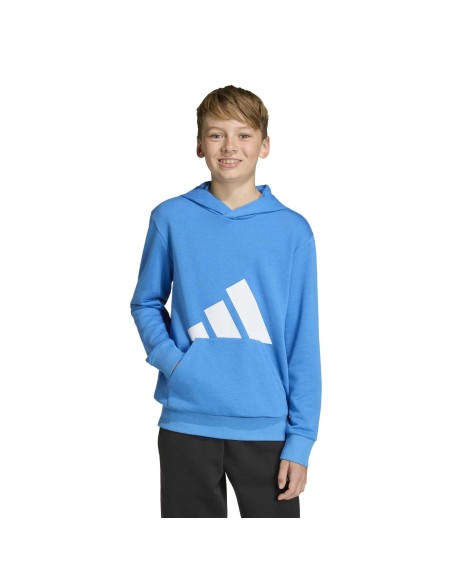 SUDADERA AZUL LOGO ADIDAS NIÑO