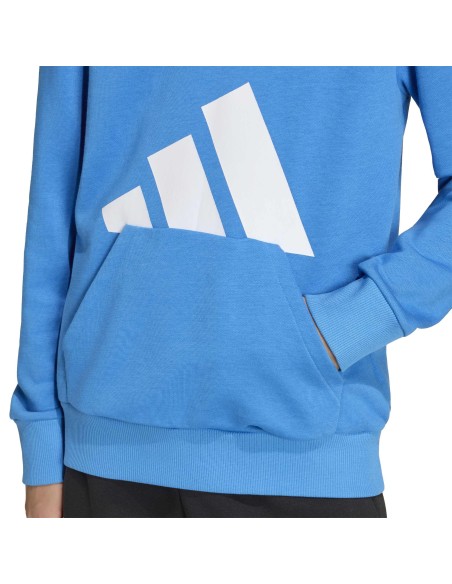 SUDADERA AZUL LOGO ADIDAS NIÑO