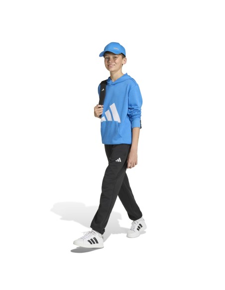 SUDADERA AZUL LOGO ADIDAS NIÑO