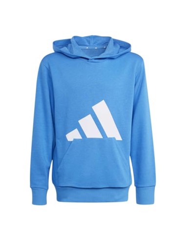 SUDADERA AZUL LOGO ADIDAS NIÑO