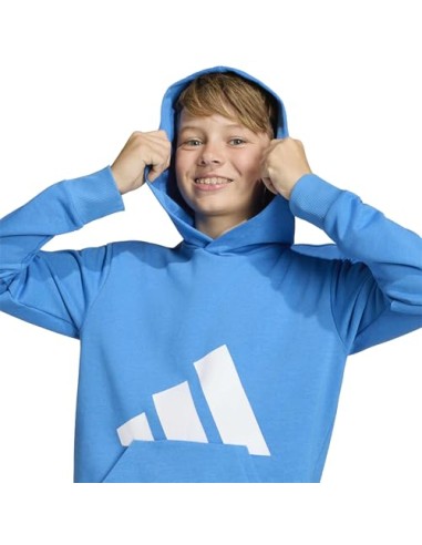 SUDADERA AZUL LOGO ADIDAS NIÑO