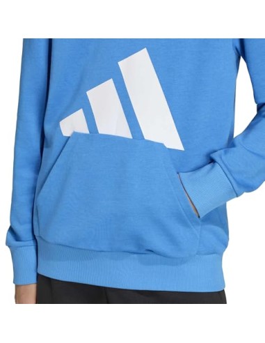 SUDADERA AZUL LOGO ADIDAS NIÑO