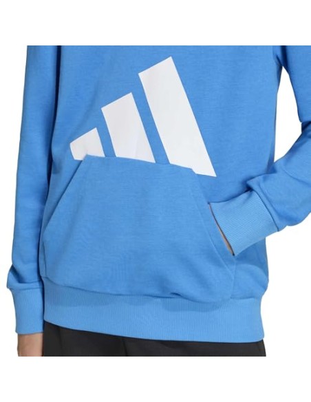 SUDADERA AZUL LOGO ADIDAS NIÑO
