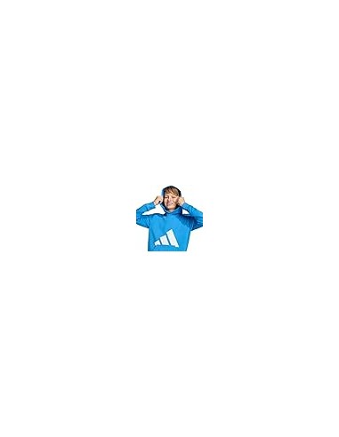 SUDADERA AZUL LOGO ADIDAS NIÑO