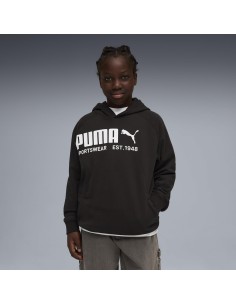 SUDADERA CAPUCHA NEGRA LOGO PUMA NIÑO 2
