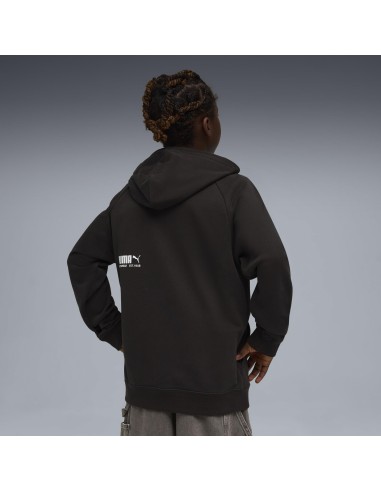 SUDADERA CAPUCHA NEGRA LOGO PUMA NIÑO