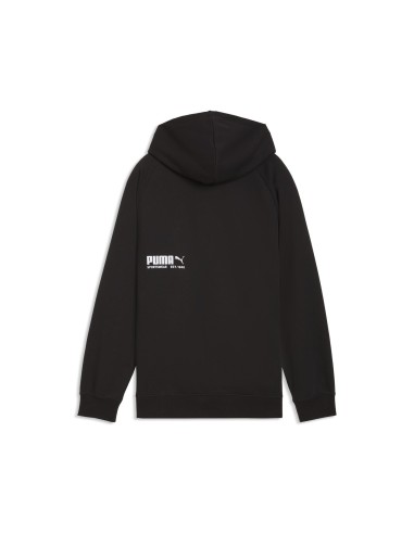 SUDADERA CAPUCHA NEGRA LOGO PUMA NIÑO