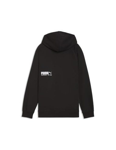SUDADERA CAPUCHA NEGRA LOGO PUMA NIÑO