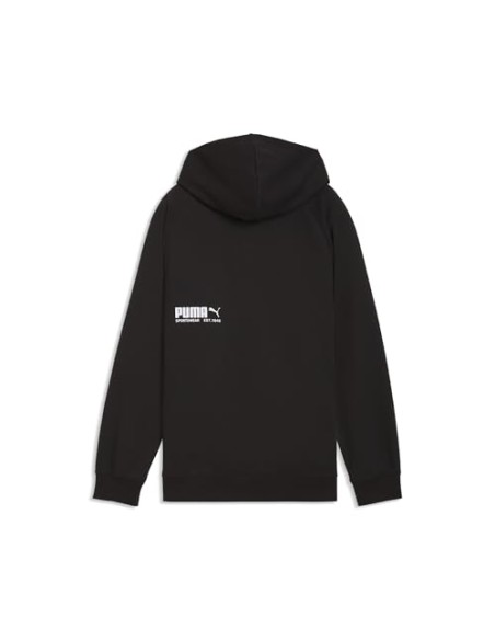 SUDADERA CAPUCHA NEGRA LOGO PUMA NIÑO