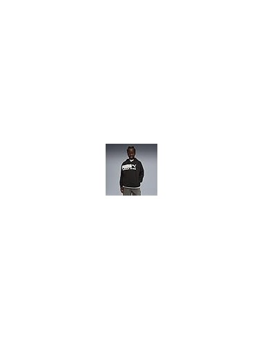 SUDADERA CAPUCHA NEGRA LOGO PUMA NIÑO