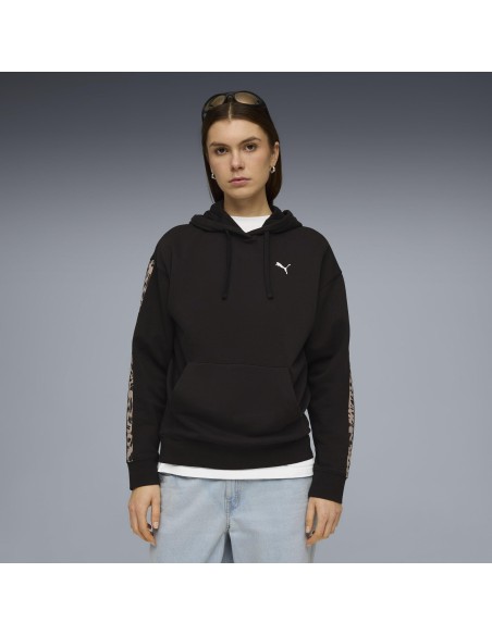 SUDADERA CAPUCHA NEGRA MUJER PUMA
