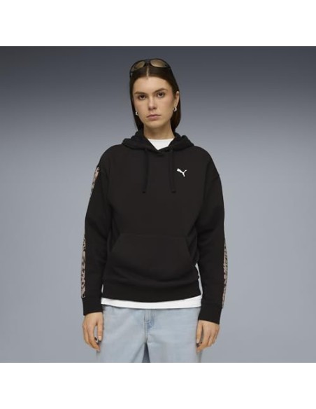 SUDADERA CAPUCHA NEGRA MUJER PUMA