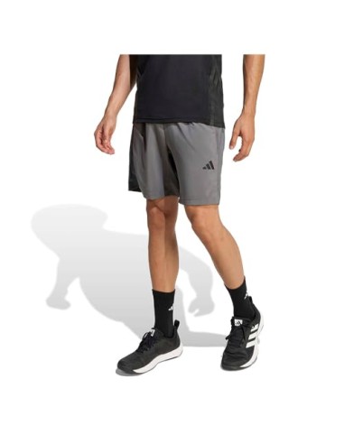 PANTALÓN TÉCNICO CORTO GRIS ADIDAS