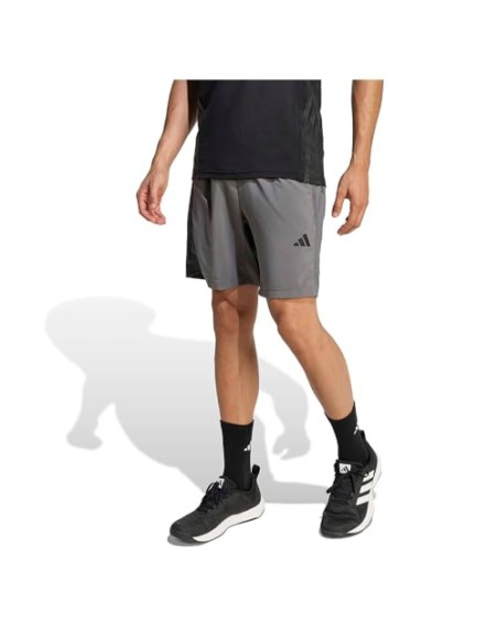 PANTALÓN TÉCNICO CORTO GRIS ADIDAS