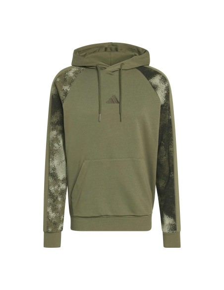 SUDADERA VERDE ESTAMPADO MILITAR ADIDAS HOMBRE