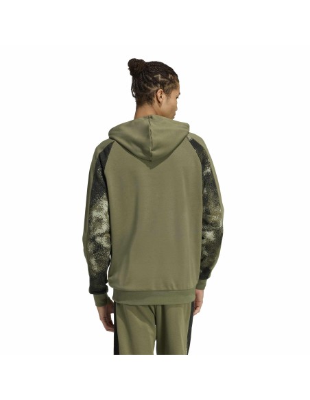 SUDADERA VERDE ESTAMPADO MILITAR ADIDAS HOMBRE