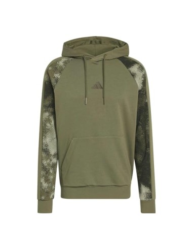 SUDADERA VERDE ESTAMPADO MILITAR ADIDAS HOMBRE