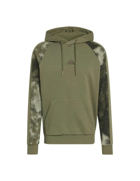 SUDADERA VERDE ESTAMPADO MILITAR ADIDAS HOMBRE